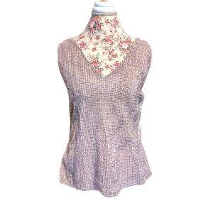 Express Sequined Open Back Top